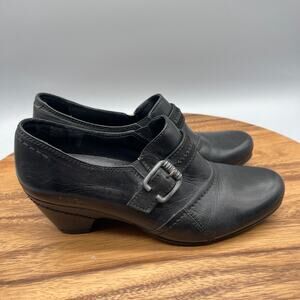 Taos Duo Pumps Womens Size 7 / 38 Black Leather Comfort Casual Work Shoes